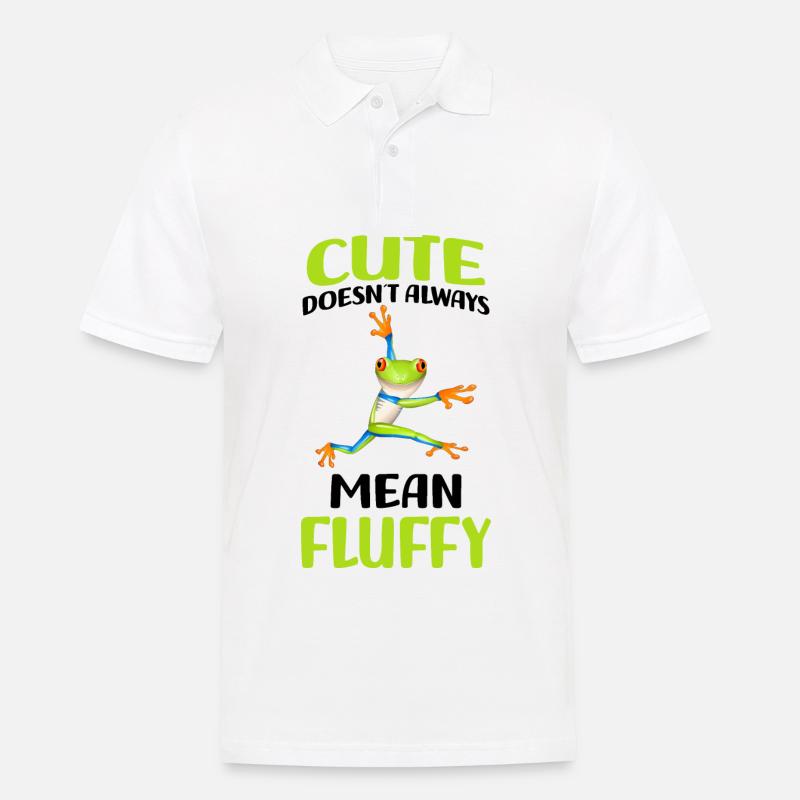 Frosch - Männer Poloshirt - Weiß