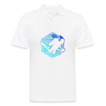 Scuba Diver Scuba Diving Scuba Diver - Men's Polo Shirt - white - Front - Kai (181cm)
