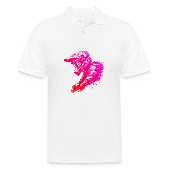 Vététistes Hommes Vélo de montagne Cyclisme - Polo Homme - blanc - Devant - Kai (181cm)