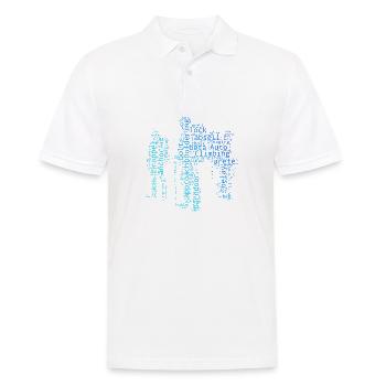 Bouldering Climbers Bouldering Bouldering Women - Men's Polo Shirt - white - Front - Kai (181cm)