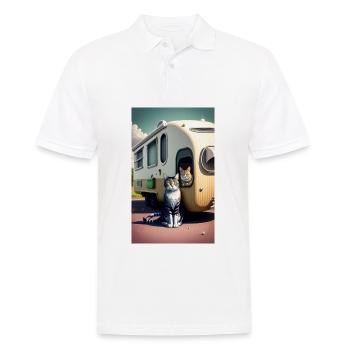 The best memories are made camping - Men's Polo Shirt - white - Front - Kai (181cm)