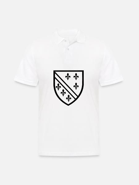 Wappen Geschenk Sarajevo Jugoslawien Jugo - Männer Poloshirt - Weiß