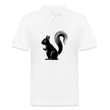 squirrel - Men's Polo Shirt - white - Front - Kai (181cm)