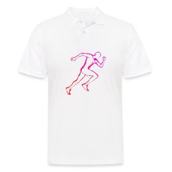 Jogging Running Fitness Course Jogging Homme - Polo Homme - blanc - Devant - Kai (181cm)
