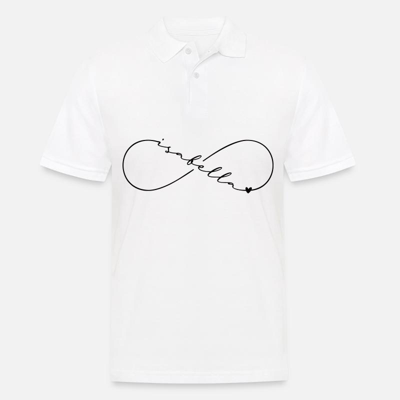 Isabella Name Infinitysymbol - Männer Poloshirt - Weiß