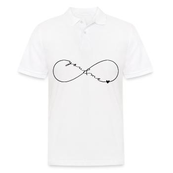You and me forever - Men's Polo Shirt - white - Front - Kai (181cm)