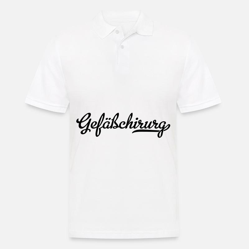 gefäßchirurg - Männer Poloshirt - Weiß