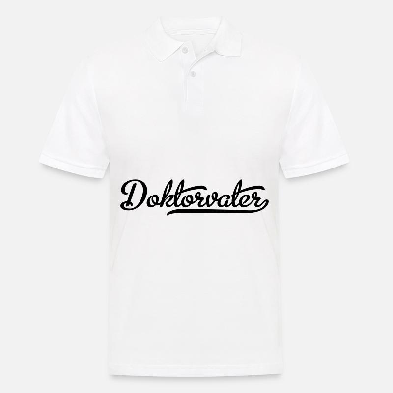 doktorvater - Männer Poloshirt - Weiß