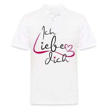 I Love You Scripture - Men's Polo Shirt - white - Front - Kai (181cm)