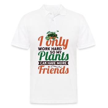 Funny plant saying for you a plant - Men's Polo Shirt - white - Front - Kai (181cm)