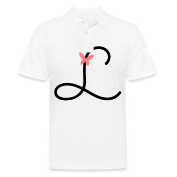 Lettre L Papillon Lettre - Polo Homme - blanc - Devant - Kai (181cm)