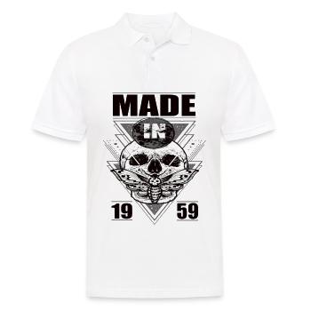 Fabriqué en 1959 Vintage Retro Limited Edition - Polo Homme - blanc - Devant - Kai (181cm)