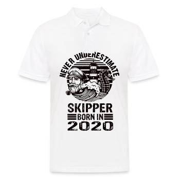 Never Underestimate Skipper né en 2020 - Polo Homme - blanc - Devant - Kai (181cm)
