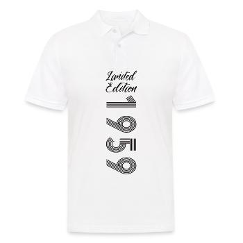Limited Edition 1959 - Männer Poloshirt - Weiß - Vorne - Kai (181cm)