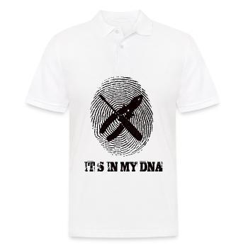 L’électricien est dans mon ADN - Polo Homme - blanc - Devant - Kai (181cm)