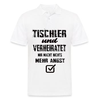 Tischler - Männer Poloshirt - Weiß - Vorne - Kai (181cm)