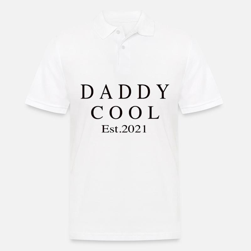 Daddy Cool est 2021 - Männer Poloshirt - Weiß