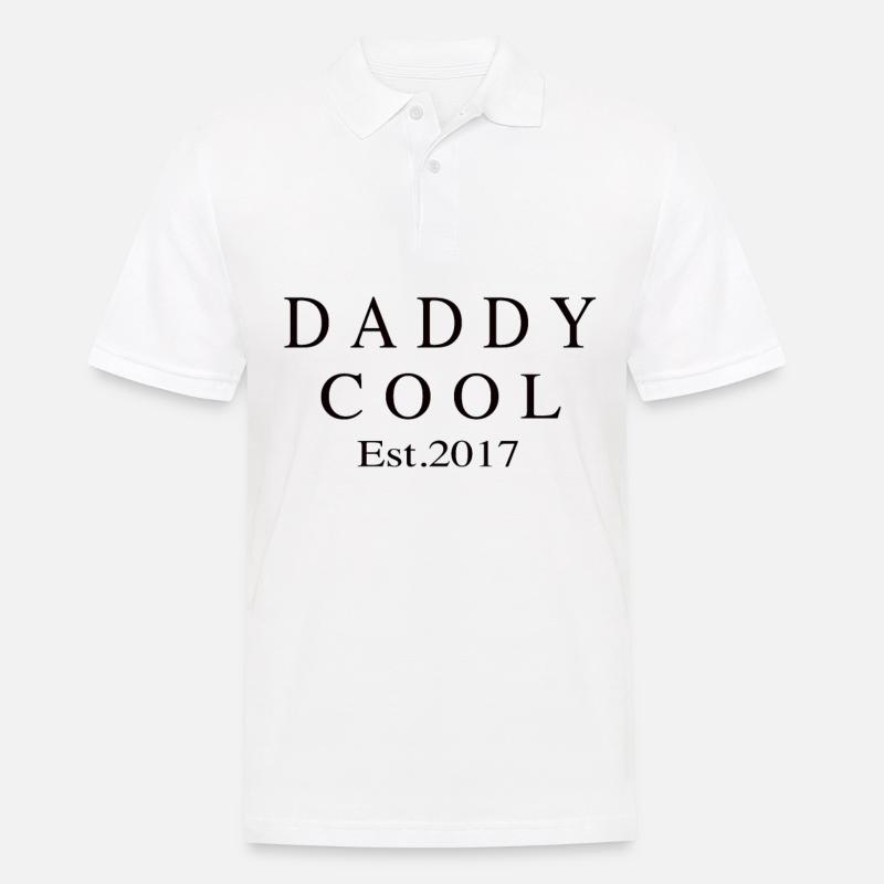Daddy Cool est 2017 - Männer Poloshirt - Weiß