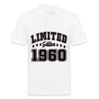 Limited Edition 1960 - Männer Poloshirt - Weiß - Vorne - Kai (181cm)
