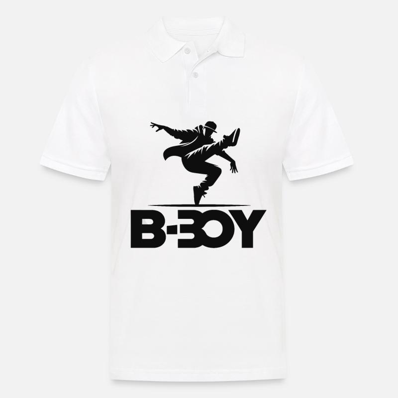 Breakdance Breakdancer Breakdance Kinder - Männer Poloshirt - Weiß