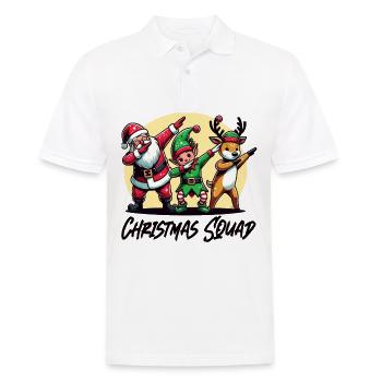 Christmas Squad Santa Claus Weihnachten Xmas - Men's Polo Shirt - white - Front - Kai (181cm)