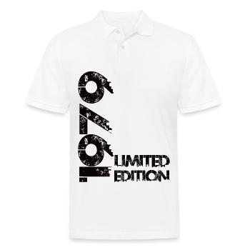 Limited Edition 1979 - Männer Poloshirt - Weiß - Vorne - Kai (181cm)