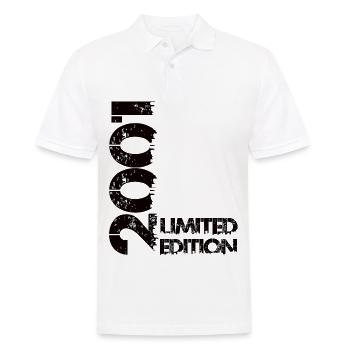 Limited Edition 2001 - Männer Poloshirt - Weiß - Vorne - Kai (181cm)