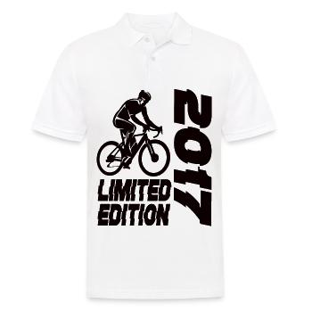Limited Edition 2017 Limited Edition Fahrrad - Männer Poloshirt - Weiß - Vorne - Kai (181cm)