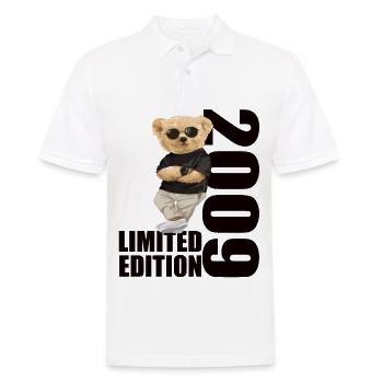Limited Edition 2009 Bär Bären Geburtstag 2009 - Männer Poloshirt - Weiß - Vorne - Kai (181cm)