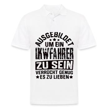Truck Driver Truck Trucker Truck Truck Driver Saying - Men's Polo Shirt - white - Front - Kai (181cm)