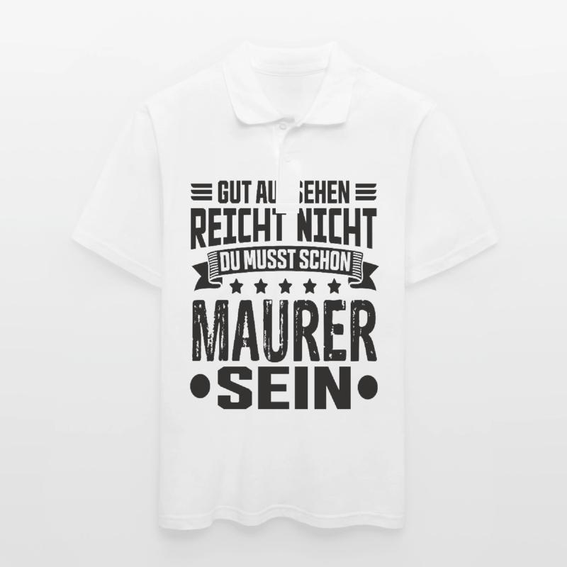 Bricklayer Building Construction Structural Engineer Bricklayer Funny Men's Polo Shirt