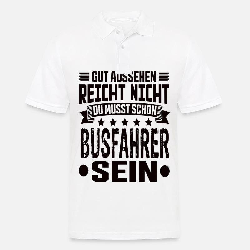 Busfahrer Bus Bester Busfahrer Busfahrer Spruch - Männer Poloshirt - Weiß