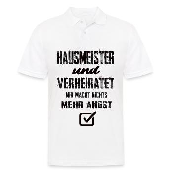 Caretaker and married I don't care anymore - Men's Polo Shirt - white - Front - Kai (181cm)