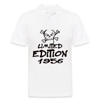 Limited Edition 1956 Geburtstag 1956 Geboren - Männer Poloshirt - Weiß - Vorne - Kai (181cm)