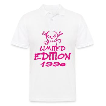 Limited Edition 1990 Geburtstag 1990 Geboren - Männer Poloshirt - Weiß - Vorne - Kai (181cm)