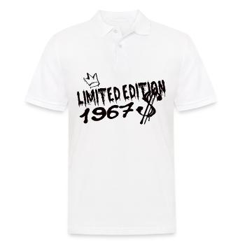 Limited Edition 1967 Geburtstag 1967 Geboren - Männer Poloshirt - Weiß - Vorne - Kai (181cm)