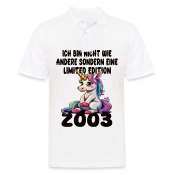 Limited Edition 2003 Birthday 2003 Born - Men's Polo Shirt - white - Front - Kai (181cm)