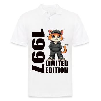 Limited Edition 1997 Geburtstag 1997 Geboren - Männer Poloshirt - Weiß - Vorne - Kai (181cm)