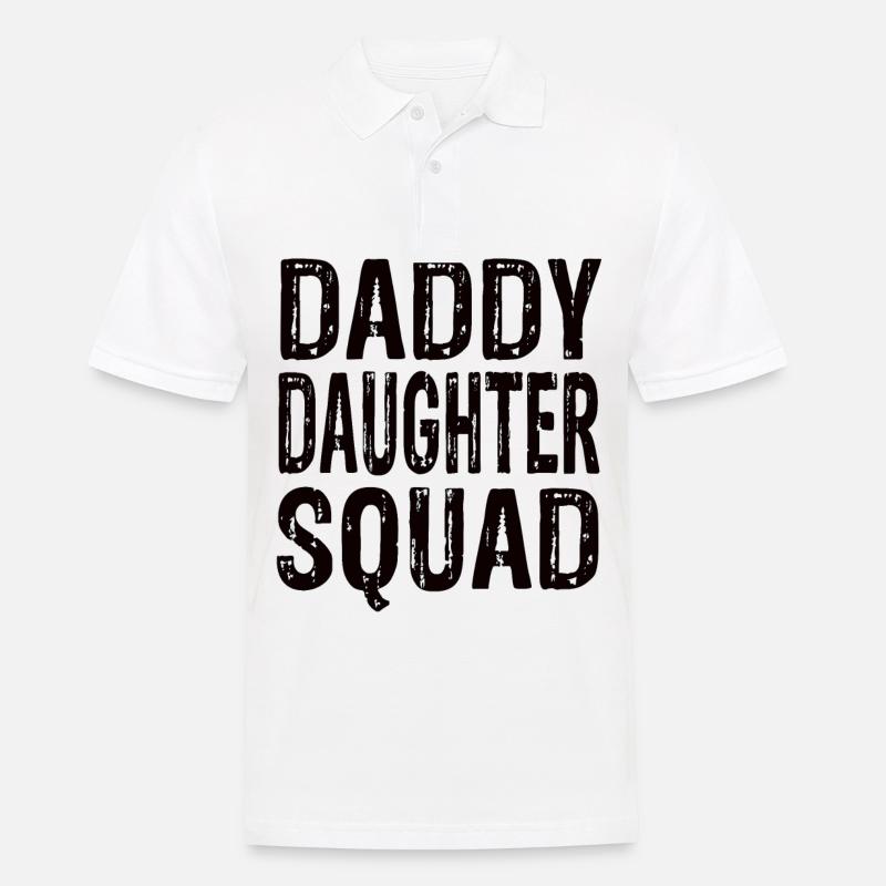 Daddy Daughter Squad - Männer Poloshirt - Weiß