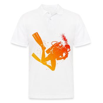 Plongée sous-marine Plongeur Homme Plongée Plongée Plongée - Polo Homme - blanc - Devant - Kai (181cm)