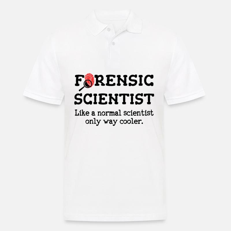 Kriminaltechniker, Forensischer Ermittler - Männer Poloshirt - Weiß