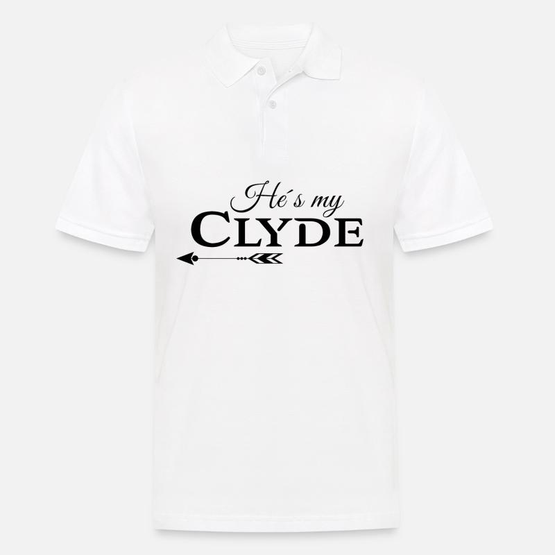 Bonnie & Clyde (part2) Partnerlook love Geschenk - Männer Poloshirt - Weiß