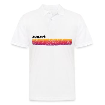 Sunset - Männer Poloshirt - Weiß - Vorne - Kai (181cm)