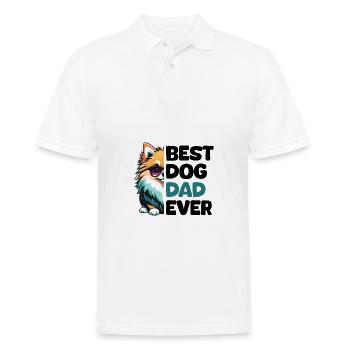 Best Dog Dad Ever - Pomeranian - Men's Polo Shirt - white - Front - Kai (181cm)