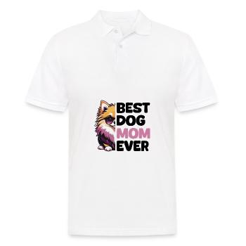 Best Dog Mom Ever - Pomeranian - Men's Polo Shirt - white - Front - Kai (181cm)