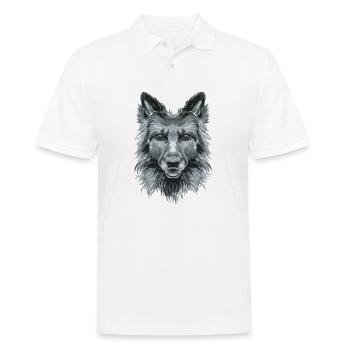 chien - Polo Homme - blanc - Devant - Kai (181cm)