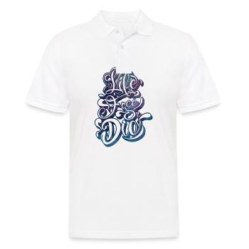 vivre libre ou mourir - Polo Homme - blanc - Devant - Kai (181cm)