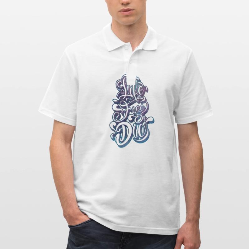 frei leben oder sterben Männer Poloshirt