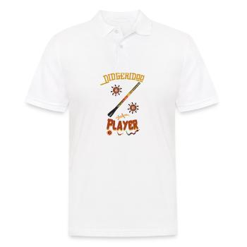 Didgeridoo Player Didgeridoo Spieler Australien - Männer Poloshirt - Weiß - Vorne - Kai (181cm)