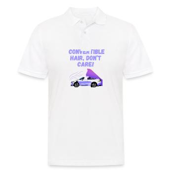Lustiger Cabriolet Spruch Englisch Cabrio Spaß - Männer Poloshirt - Weiß - Vorne - Kai (181cm)